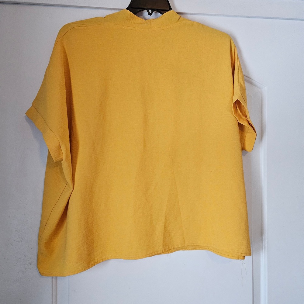 Lot of 3 Yellow Tops Womens Extra Large Cardigan Long Sleeve Short Mustard Soft‎ - Picture 8 of 16